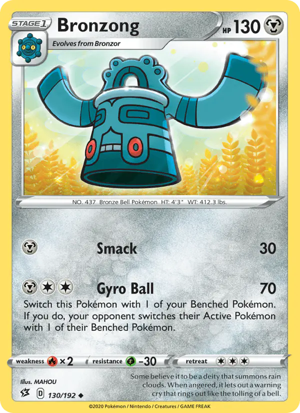 Carta Bronzong 130/192 de Rebel Clash