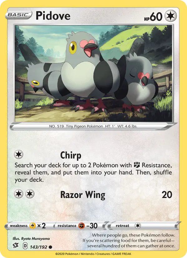 Carta Pidove 143/192 de Rebel Clash