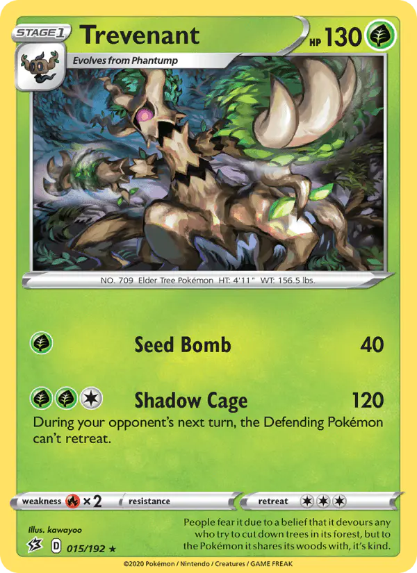Carta Trevenant 015/192 de Rebel Clash