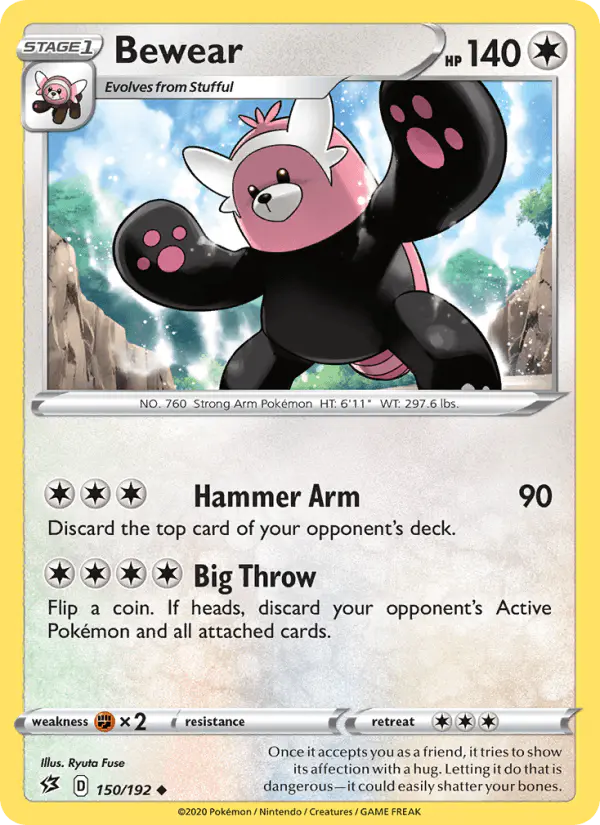 Carta Bewear 150/192 de Rebel Clash