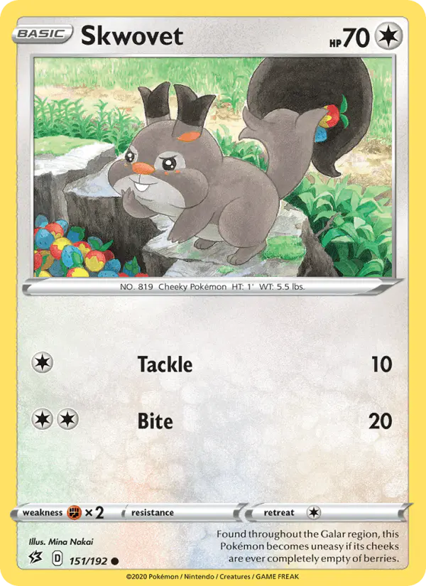 Carta Skwovet 151/192 de Rebel Clash
