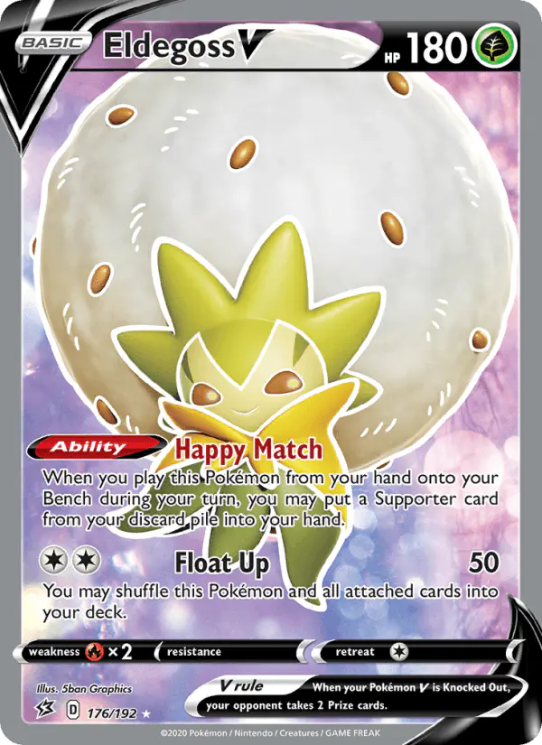 Carta Eldegoss V 176/192 de Rebel Clash