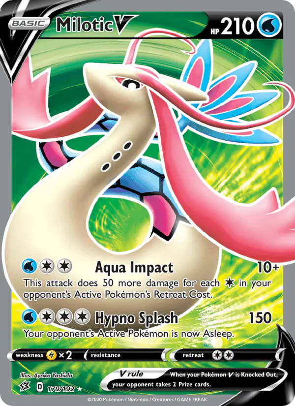 Carta Milotic V 179/192 de Rebel Clash