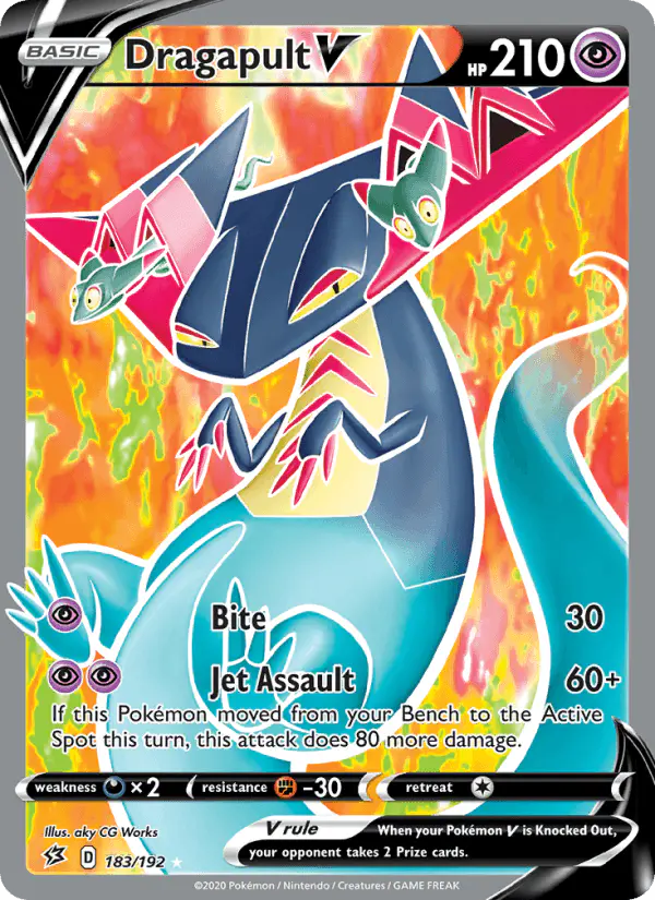 Carta Dragapult V 183/192 de Rebel Clash