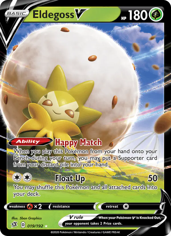 Carta Eldegoss V 019/192 de Rebel Clash