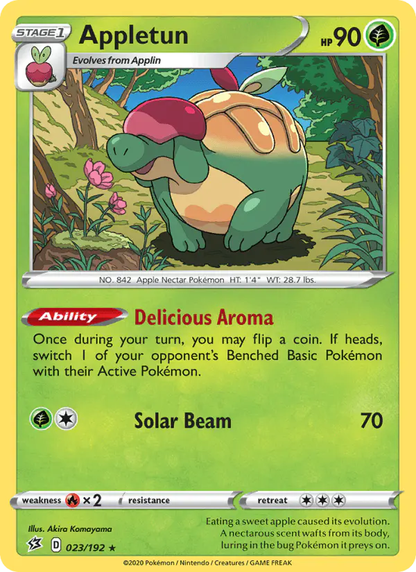 Carta Appletun 023/192 de Rebel Clash