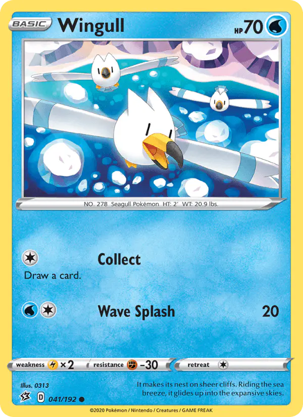 Carta Wingull 041/192 de Rebel Clash