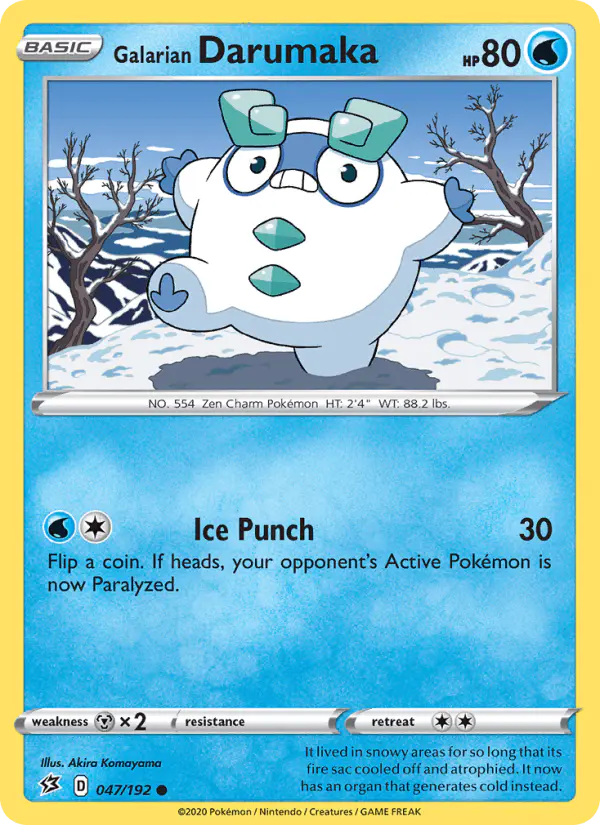 Carta Galarian Darumaka 047/192 de Rebel Clash