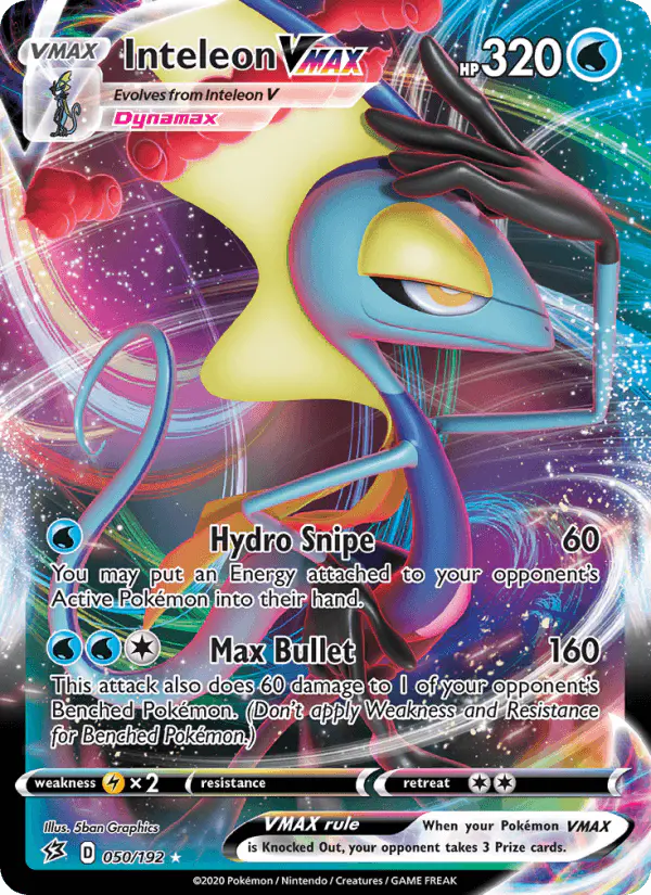 Carta Inteleon VMAX 050/192 de Rebel Clash