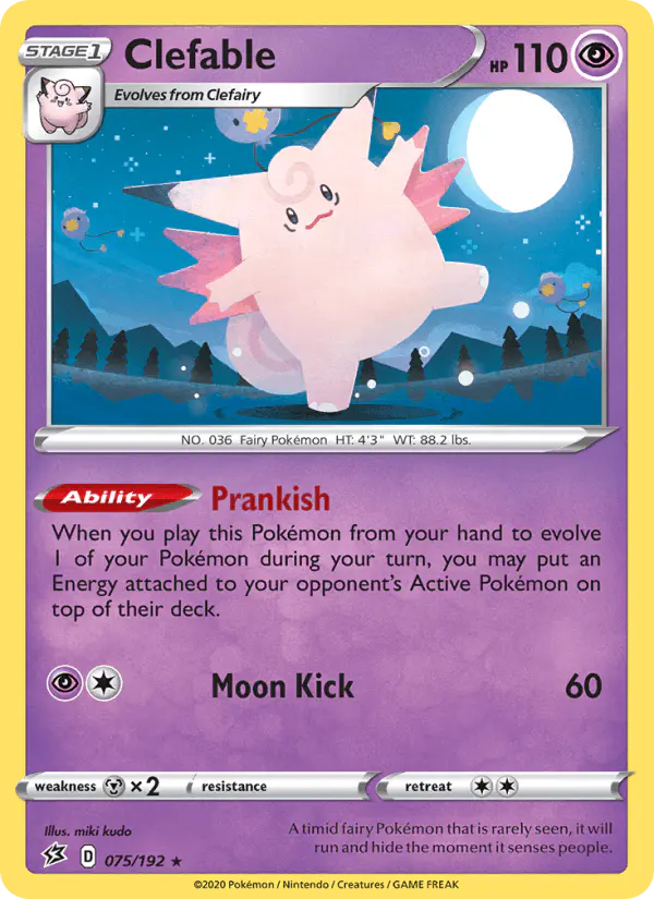 Carta Clefable 075/192 de Rebel Clash