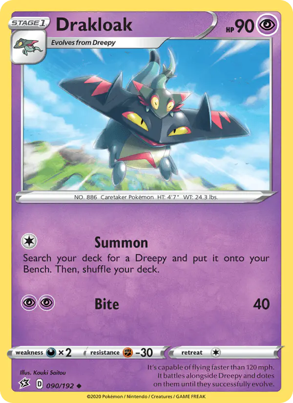 Carta Drakloak 090/192 de Rebel Clash