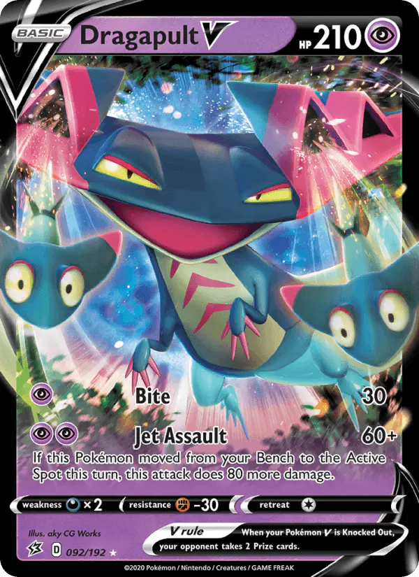 Carta Dragapult V 092/192 de Rebel Clash