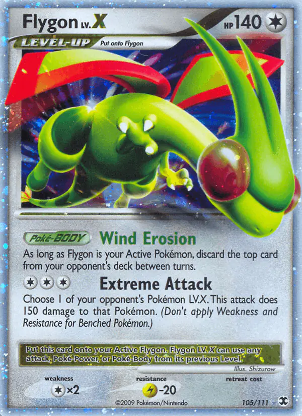 Carta Flygon LV.X 105/111 de Rising Rivals
