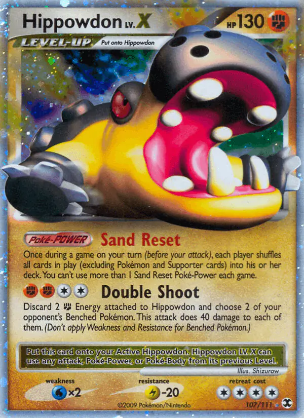 Carta Hippowdon LV.X 107/111 de Rising Rivals