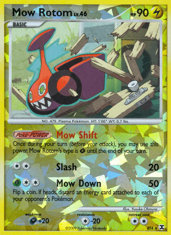 Carta Mow Rotom RT4 de Rising Rivals