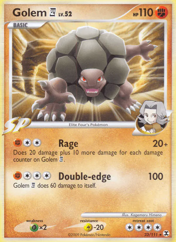 Carta Golem E4 23/111 de Rising Rivals