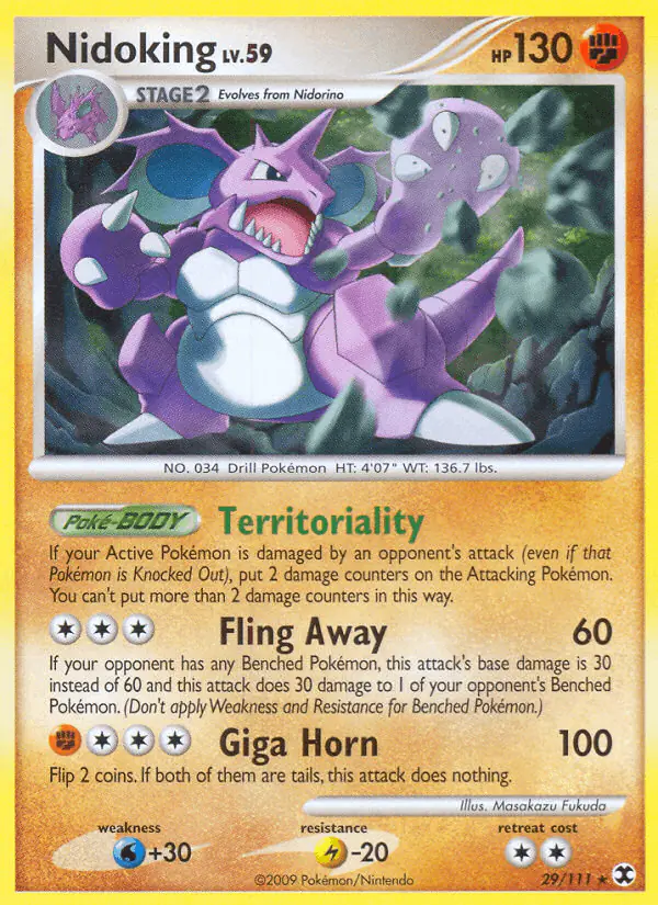 Carta Nidoking 29/111 de Rising Rivals