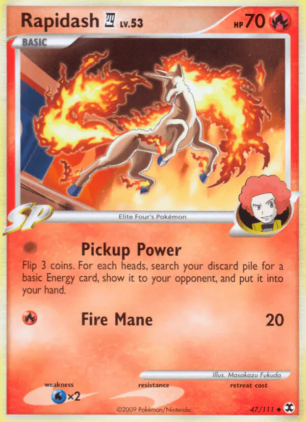 Carta Rapidash E4 47/111 de Rising Rivals