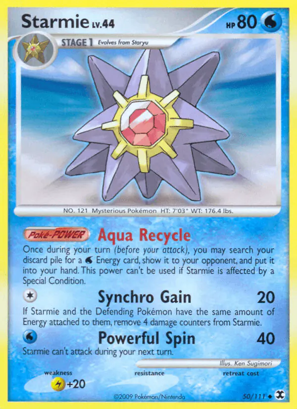 Carta Starmie 50/111 de Rising Rivals