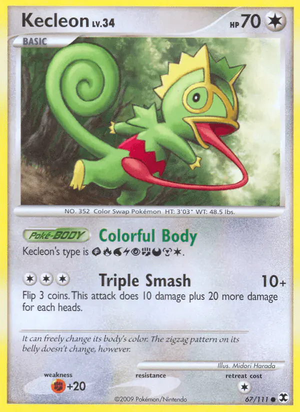 Carta Kecleon 67/111 de Rising Rivals