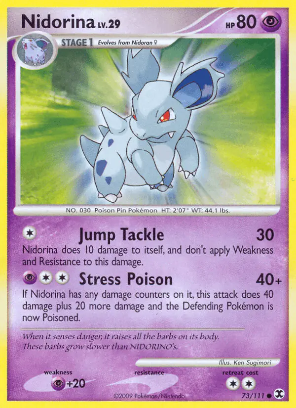 Carta Nidorina 73/111 de Rising Rivals