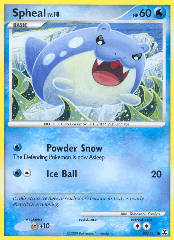 Carta Spheal 82/111 de Rising Rivals