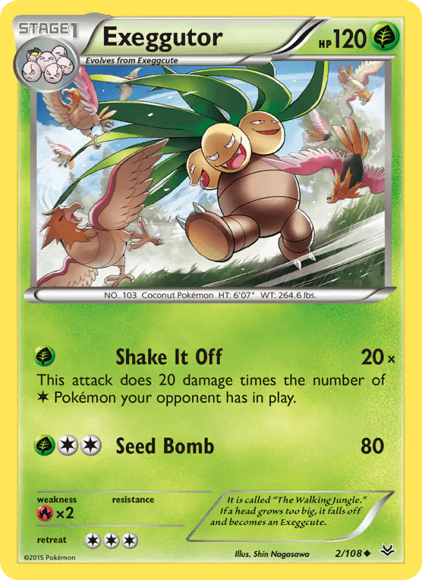 Carta Exeggutor 2/108 de Roaring Skies