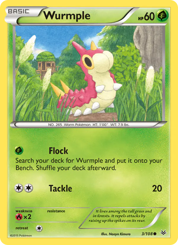 Carta Wurmple 3/108 de Roaring Skies
