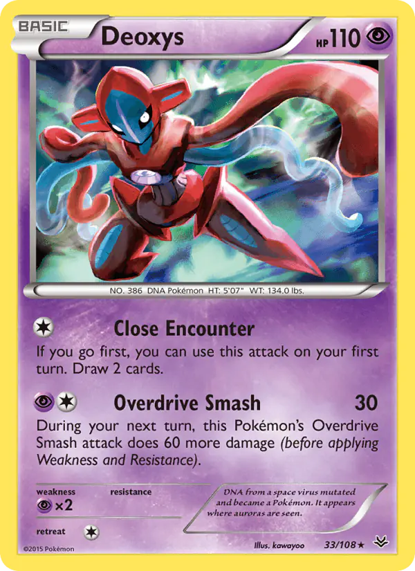 Carta Deoxys 33/108 de Roaring Skies