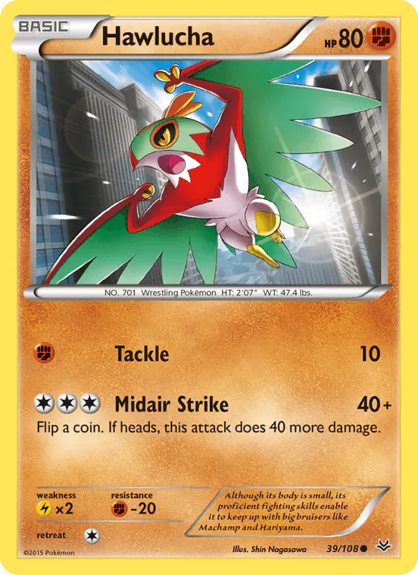 Carta Hawlucha 39/108 de Roaring Skies