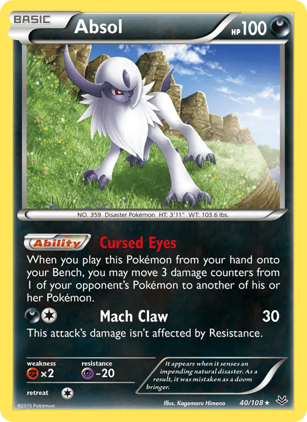 Carta Absol 40/108 de Roaring Skies