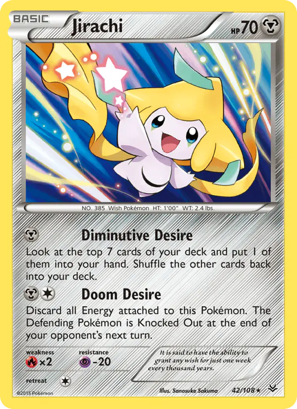 Carta Jirachi 42/108 de Roaring Skies