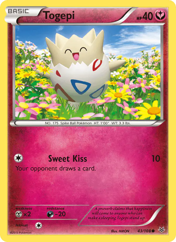 Carta Togepi 43/108 de Roaring Skies