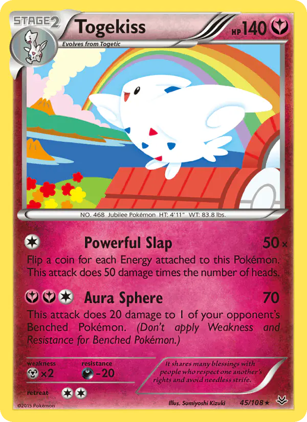 Carta Togekiss 45/108 de Roaring Skies