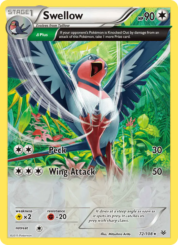 Carta Swellow 72/108 de Roaring Skies