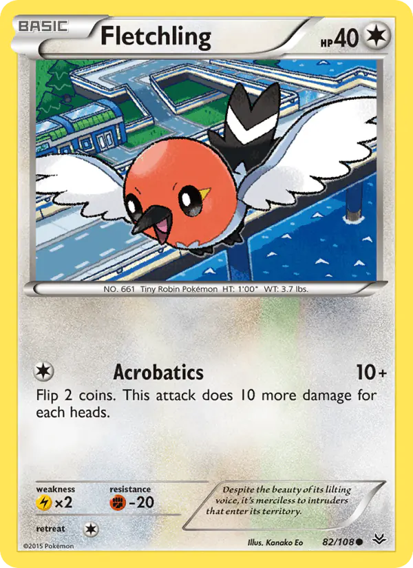 Carta Fletchling 82/108 de Roaring Skies