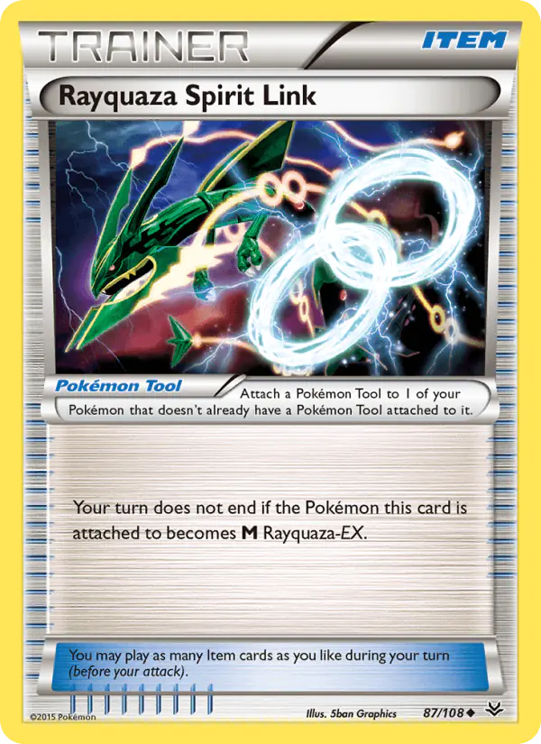Carta Rayquaza Spirit Link 87/108 de Roaring Skies