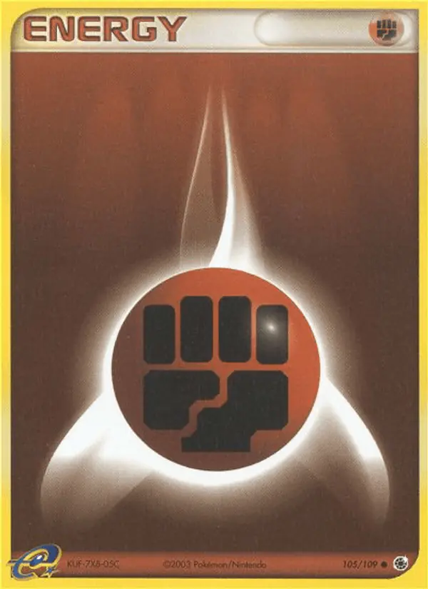 Carta Fighting Energy 105/109 de Ruby & Sapphire