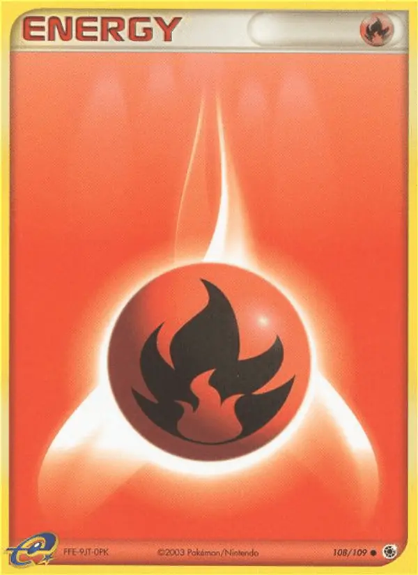 Carta Fire Energy 108/109 de Ruby & Sapphire