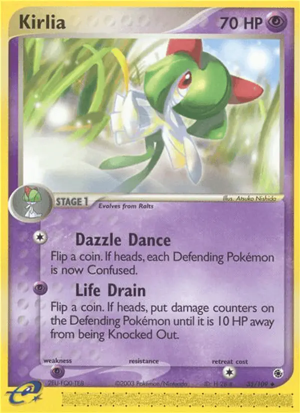 Carta Kirlia 35/109 de Ruby & Sapphire