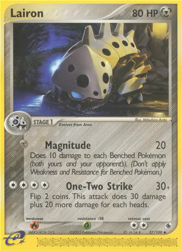 Carta Lairon 37/109 de Ruby & Sapphire