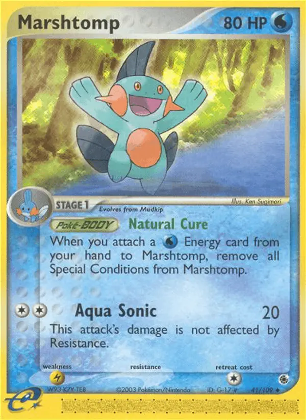 Carta Marshtomp 41/109 de Ruby & Sapphire