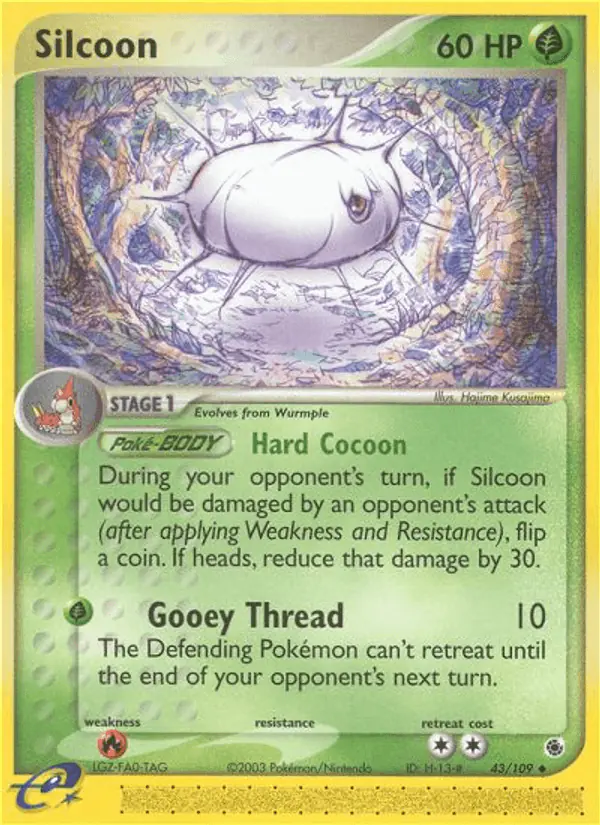 Carta Silcoon 43/109 de Ruby & Sapphire