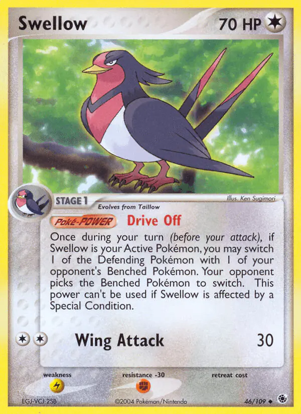 Carta Swellow 46/109 de Ruby & Sapphire