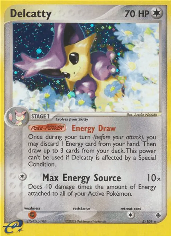 Carta Delcatty 5/109 de Ruby & Sapphire