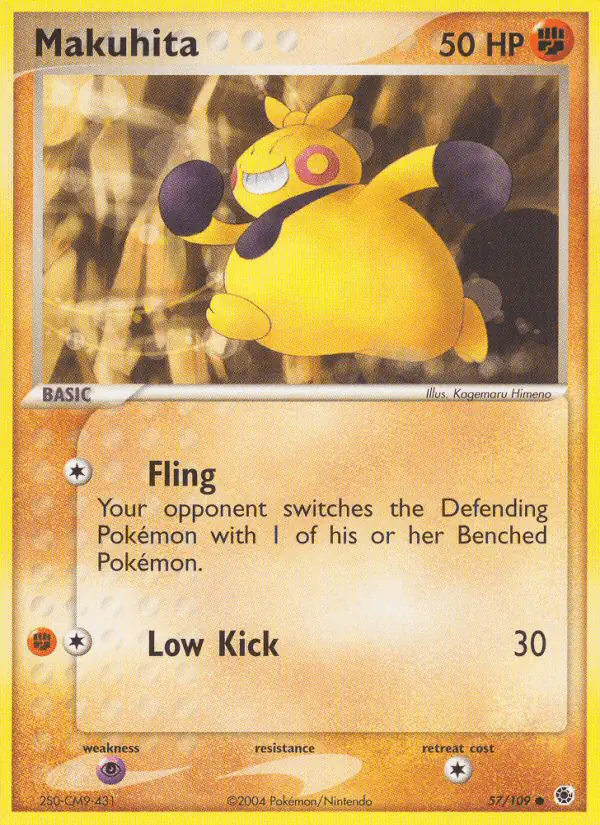 Carta Makuhita 57/109 de Ruby & Sapphire