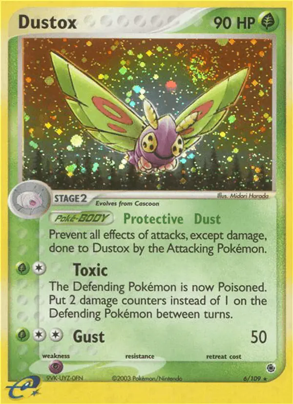 Carta Dustox 6/109 de Ruby & Sapphire