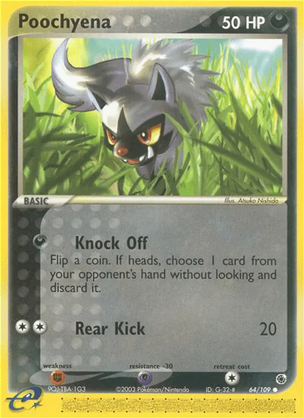 Carta Poochyena 64/109 de Ruby & Sapphire