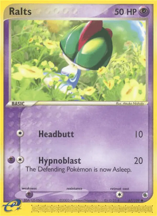 Carta Ralts 67/109 de Ruby & Sapphire