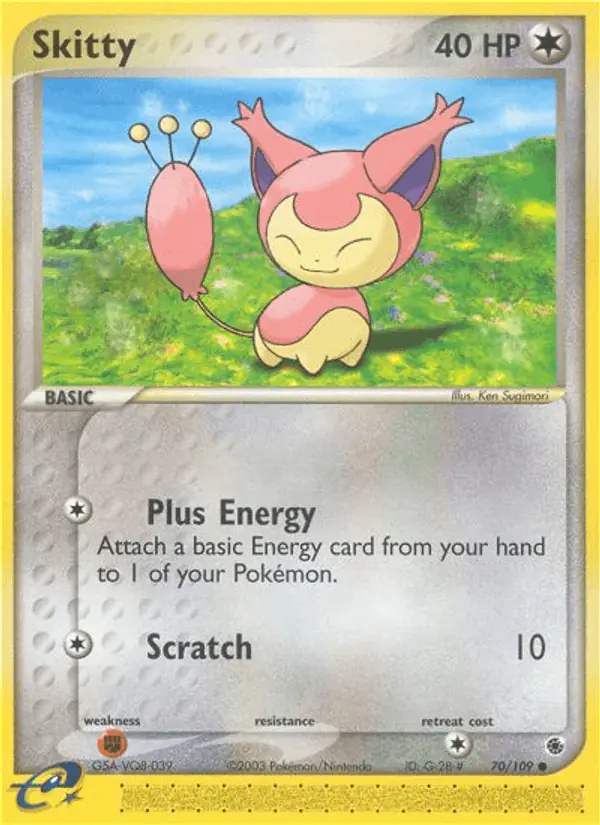 Carta Skitty 70/109 de Ruby & Sapphire